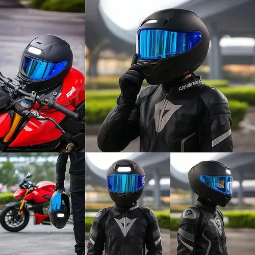 Vista 3 de Visera de reemplazo para el casco Shoei RF1400 X15, accesorio anti-vaho y protector solar compatible con RF-1400, X15, CWR-2, Z8, X-SPR PRO