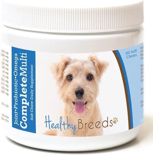 Vista 248 de Healthy Breeds Cavalier King Charles Spaniel - Multivitamínico todo en uno, completo con probióticos, glucosamina, condroitina y omegas, 60