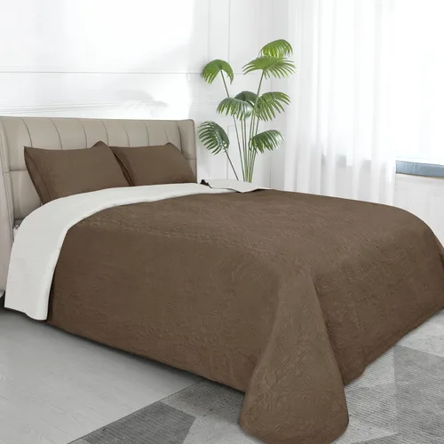 Vista 22 de Easy-Going - Juego de colcha reversible con 2 fundas de almohada, tamaño matrimonial/queen, colcha suave, resistente al agua y a las manchas