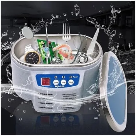 Vista 3 de 30W/50W Digital Ultrasonic Cleaner for Jewelry, Watches & Circuit Boards - High-Frequency Deep Cleaning Machine for Effective Stain Removal &