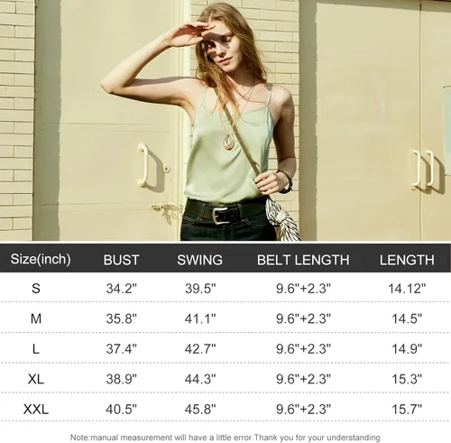 Vista 6 de Silk Camisole for Women Mulberry Silk Elegant Tank Tops Basic Scoop Neck Cami Summer Casual Sleeveless Camisoles