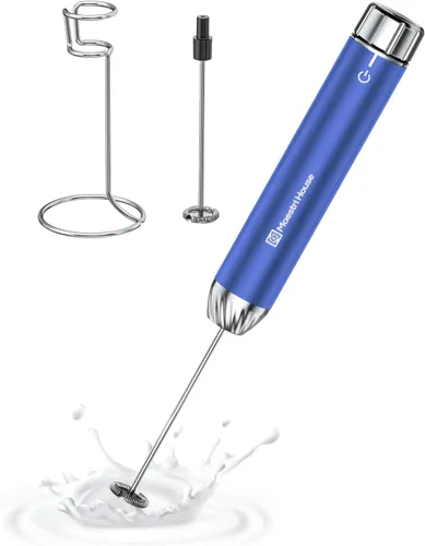 Vista 9 de Maestri House Espumador de leche recargable con control de velocidad sin escalones, LunaFro Max espumador manual eléctrico resistente al agua