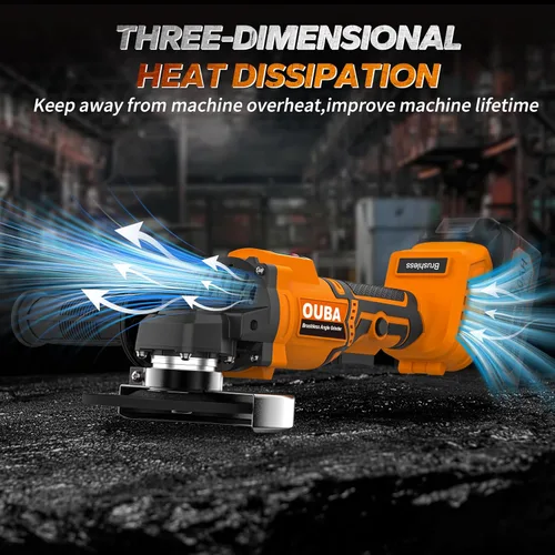 Vista 5 de Herramientas eléctricas inalámbricas de amoladora angular, compatibles con herramienta de esmerilado de batería Dewalt 20V Max, motor sin escobillas