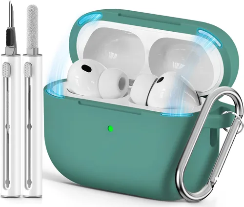 Vista 19 de Ljusmicker – Funda para AirPods Pro 3 (2025) con juego de limpieza, funda protectora de silicona suave para Apple AirPods Pro 3ra