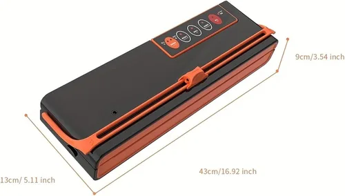 Vista 2 de Vacuum Sealer Machine, Food Vacuum Sealer Machine,Degasser Packer For Products With Cutter,Double Pump Air Packaging For Kitchen for Food