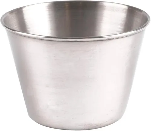 Vista 2 de Artcome - Juego de 14 tazas de salsa de condimentos de acero inoxidable, ideal para tazas de inmersión y porciones, 2.5 oz