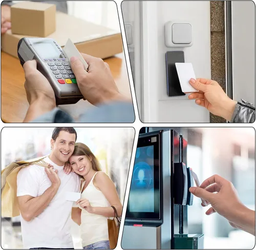 Vista 7 de 40 tarjetas NFC NFC etiquetas NFC 215 tarjeta blanca en blanco NFC tarjeta de visita NFC etiquetas NFC regrabables 504 bytes memoria compatible