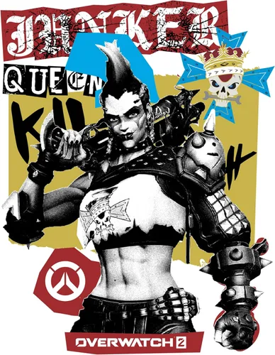Vista 2 de Isaac Morris Limited Overwatch 2 Junker Queen - Camiseta de manga corta para hombre y mujer