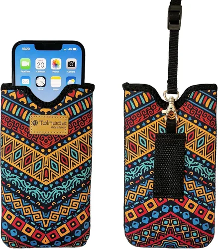 Vista 15 de Tainada Funda de transporte de neopreno a prueba de golpes para hombre y mujer, funda de transporte con cordón para el cuello, funda con lazo