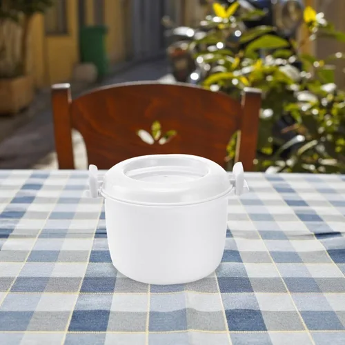 Vista 9 de Olla de arroz para microondas: vaporizador de arroz portátil para microondas para verduras, utensilios de cocina para pasta para microondas, olla