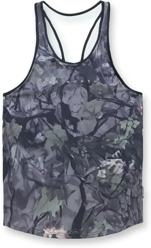 Vista 5 de Jed North Culturismo Tank Top Gym Stringer Y-Back Muscle Racerback