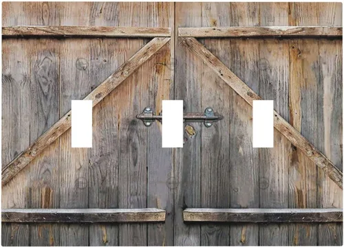 Vista 211 de Taupe Beige Marrón Gris Abstracto Arte 1-Banda Interruptor de Luz Doble de Recepción Placa de Pared Toma Cubiertas Eléctricas Decorativas Modernas