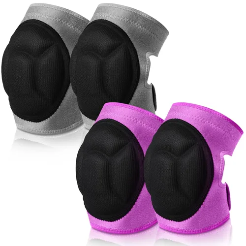 Berlune 2 pares de rodilleras para limpieza de jardinería, rodilleras para hombres, trabajos de construcción con espuma gruesa, rodilleras
