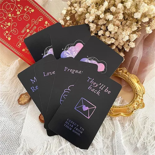 Vista 5 de Han Yu Bowen Cartas de oráculo de amor, cartas de tarot para principiantes, cartas de tarot de llama gemela, cartas de Oracle mazos con significados