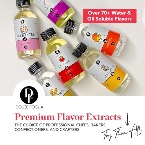 Vista 8 de Extracto de Paleta de Naranja de Dolce Flav - 8 onzas de sabor concentrado de paleta de naranja para caramelos, chocolates y postres, soluble