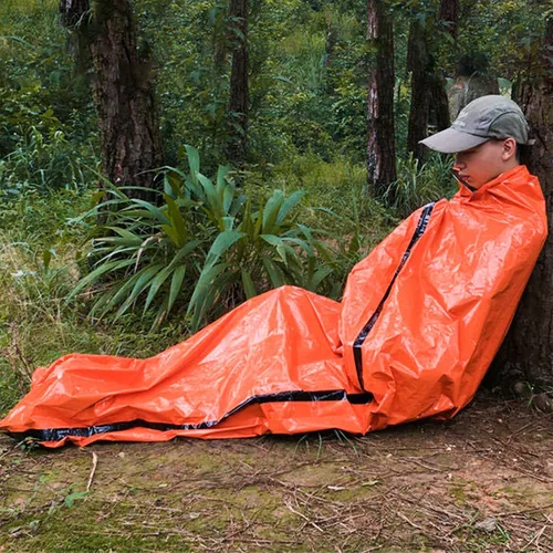 Vista 3 de Kadimendium Bolsa de compresión portátil para aventuras al aire libre, saco de dormir cálido lavable, saco de dormir de compresión, saco de dormir