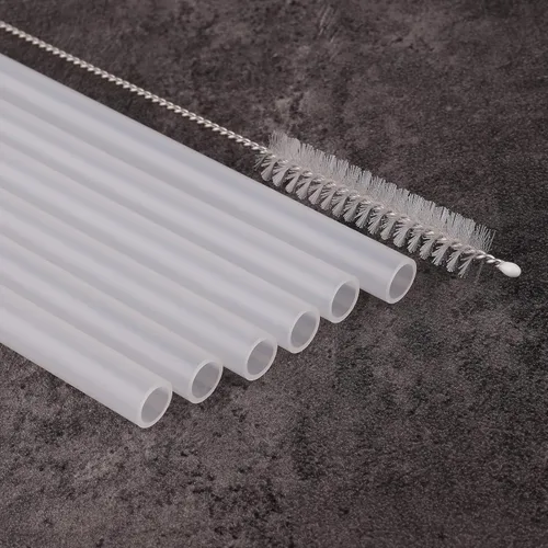 Vista 5 de Pajitas de repuesto compatibles con Ello Colby, Cooper, Hydra, botella de agua de vaso, jarra ZULU, 6 popotes y 1 cepillo de limpieza