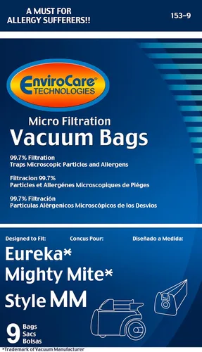 Vista 5 de Envirocare Bolsas de vacío de microfiltración multicapa de repuesto premium hechas para adaptarse a Eureka Style MM Eureka Mighty Mite 3670 y 3680