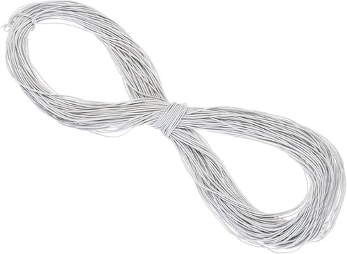 Vista 131 de PATIKIL Cuerda elástica elástica de 109 yardas (328.1 ft), cuerda elástica pesada de 0.059 in, albaricoque para manualidades, correas de gancho