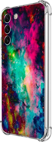 Vista 17 de Funda para Galaxy S24, hermosa protección contra caídas de flores rosas, a prueba de golpes, carcasa protectora de cuerpo completo resistente a