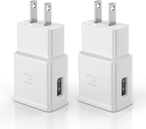 Vista 12 de Adaptive Fast Charging Block USB Wall Charger Adapter Compatible with Samsung Galaxy S25/S24/S23/S22/S22 Ultra/S21/S20/S10/S9/S8/S7/Edge/Note 10