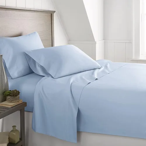Vista 16 de LaxLinen Juego de sábanas de tamaño individual, 4 piezas, colchón extra profundo que se adapta a bolsillos de hasta 10-12 pulgadas, sábanas de Beige
