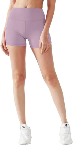 Vista 2 de CADMUS Pantalones cortos de yoga de cintura alta para mujer, con bolsillos laterales de elastano