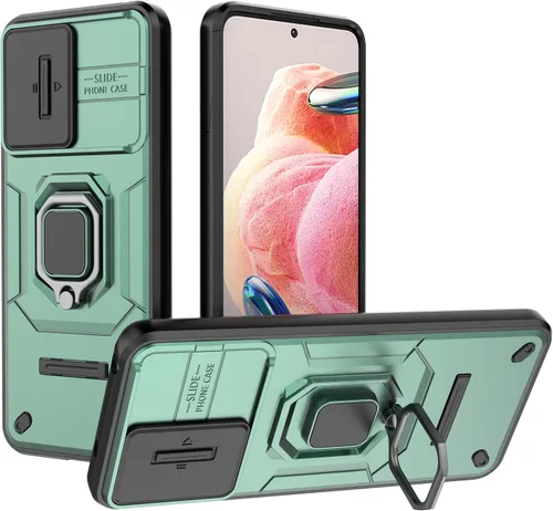 Vista 12 de Funda de teléfono móvil para Xiaomi Redmi A3/Xiaomi Poco C61 Soporte de coche Soporte Ventana corredera Cubierta protectora a prueba de golpes