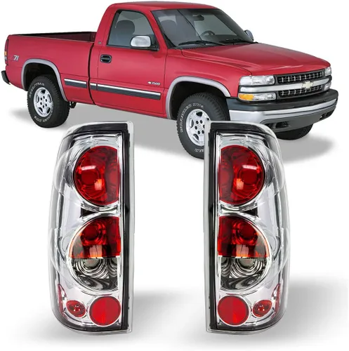 Vista 7 de Luces traseras Winjet para [1999 2000 2001 2002 2003 2004 2005 2006 Chevy Silverado 1500 2500 3500] [1999-2003 GMC Sierra] Juego de luces traseras