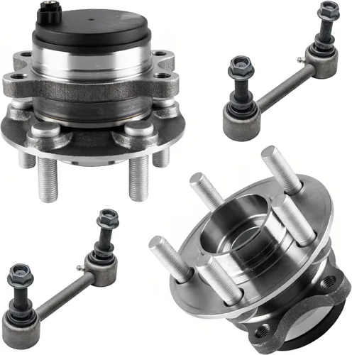 Vista 246 de Detroit Axle - Kit de cubos de rodamiento de rueda delantera de 6 piezas para Dodge Dart 2013-2016, Chrysler 200 2015-2017, 2 cojinetes de rueda