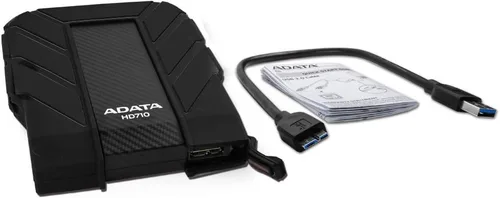 Vista 21 de ADATA HD710 Pro - Disco duro externo de 1 TB - A prueba de golpes, impermeable y a prueba de polvo - Almacenamiento duradero - Para jugadores, Negro