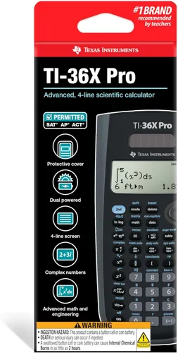 Vista 6 de Texas Instruments TI-36X Pro Ingeniería/Calculadora científica 9.7 pulgadas Negro.