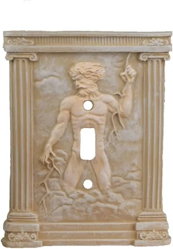 Vista 7 de Figura 3D Esculpida de David de Miguel Ángel - Cubierta de Interruptor de Luz de Poliresina de Un Solo Cambio - Estatua de David de Miguel Ángel