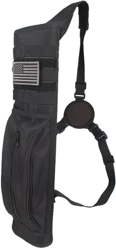 KRATARC Carcaj de flecha trasera multifunción con sistema Molle para flechas de hombro, soporte para flechas de hombro colgado, carcaj de tiro para
