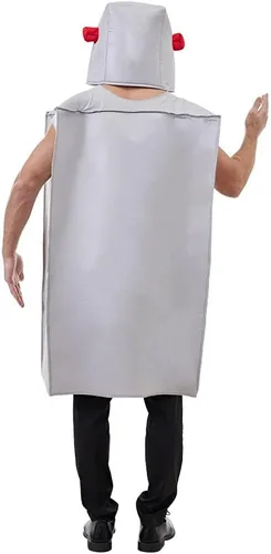 Vista 6 de BaronHong Disfraz de esponja unisex para adultos, disfraz de esponja de Halloween, lindo conjunto de tocado de túnica