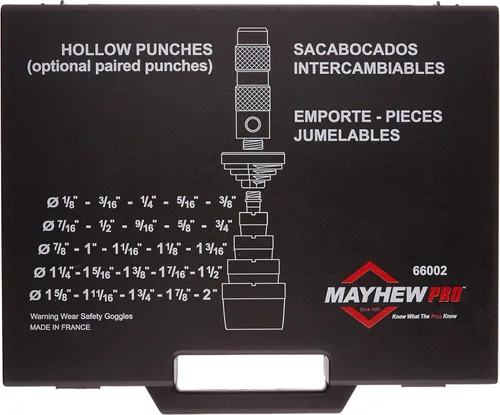 Vista 2 de Mayhew Pro juego de 16 unidades de sacabocados SAE Imperial de 18" a 1-316".