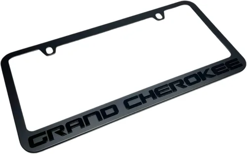 Eurosport Daytona Marco para matrícula Jeep Grand Cherokee, color negro con escritura negra