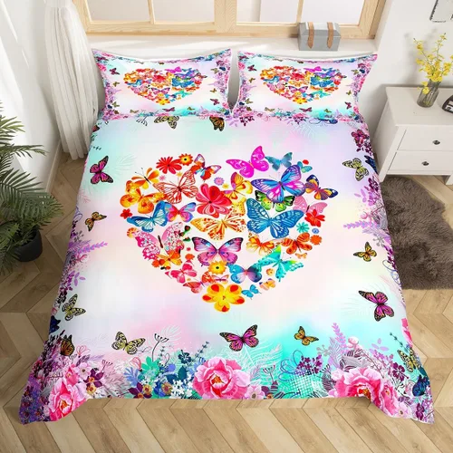 Vista 20 de Manfei Juego de funda de edredón con botas de vaquero, tamaño individual, juego de ropa de cama de girasol amarillo, 2 piezas para decoración
