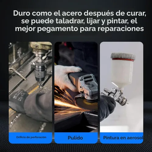 Vista 6 de Pegamento de metal, adhesivo epoxi impermeable de alta resistencia y resistente para metal, plástico, cerámica, madera, vidrio. Reparación