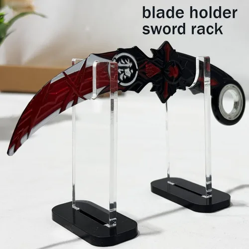 Vista 2 de Samurai Sword Holder, Knife Display Stand, Fixed Blade Knife Series, Decorative Sword Display Rack, Knife Collection Administrator, Acrylic