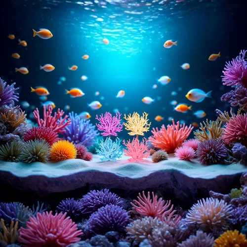 Vista 8 de TOPZEA Paquete de 4 decoraciones artificiales de coral para acuario, arrecife de coral sintético de plástico, lindas decoraciones para pecera