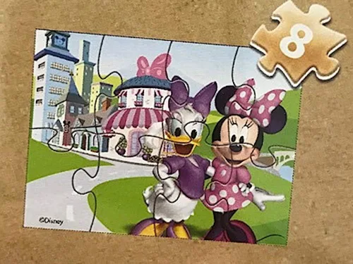 Vista 8 de Disney Minnie Mouse - 5 rompecabezas de madera en caja de almacenamiento de madera