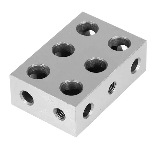 Vista 3 de 1-2-3 bloques a juego con 11 agujeros de acero endurecido HRC 58-60 123 bloques de instalación de maquinista de ultra precisión