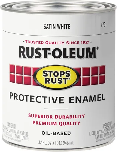 Vista 18 de Rust-Oleum 7777730 Stops Rust Pintura con Brocha, Media Pinta, Negro Satinado