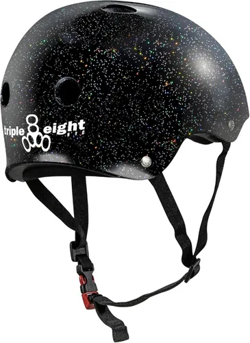 Vista 2 de Triple Eight Casco certificado Sweatsaver para patineta, BMX, Roller Derby, patinaje sobre ruedas, patinaje en línea, scooter y bicicleta