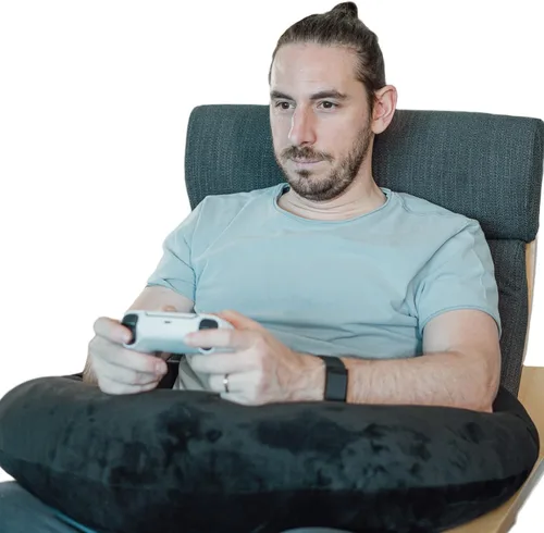 Almohada para juegos rara Almohada ergonómica para juegos que proporciona apoyo para la muñeca y el codo, reduce la presión de hombros y cuello