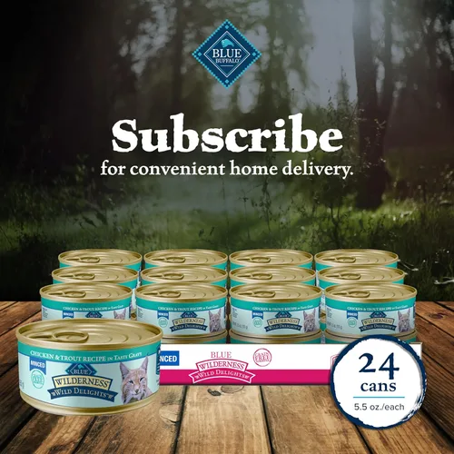 Vista 11 de Blue Buffalo Wilderness Wild Delights - Comida húmeda para gatos troceada, alta en proteínas y sin cereales, hecha con ingredientes naturales