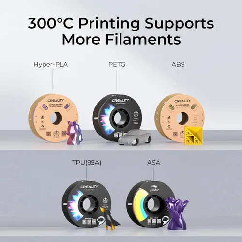 Vista 7 de Creality Impresora 3D Ender 3 V3 KE Mejorada, 500mm/s Máxima Alta Velocidad con Extrusora Directa Sprite Soporta Impresión de 300℃, Nivelación