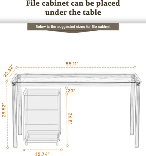 Vista 12 de Escritorio Teraves para computadora o mesa de comedor
