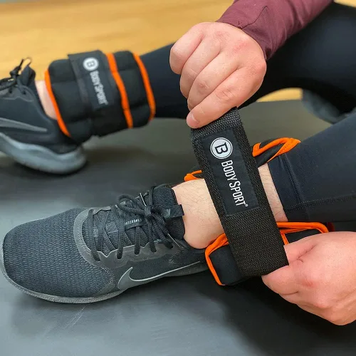 Vista 4 de Body Sport Adjustable Ankle Weights, 1 lb.–5 lb. – Customizable Ankle and Wrist Weight Sets for Men, Women, and Kids – Workout Aid for Added